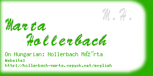 marta hollerbach business card